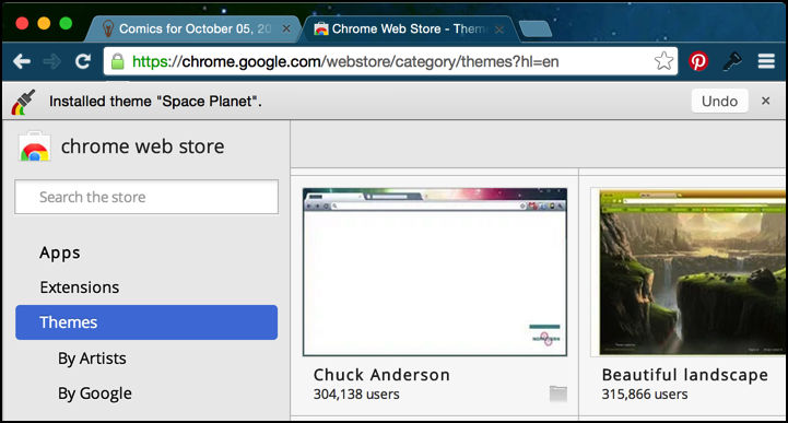 Themes for google chrome mac